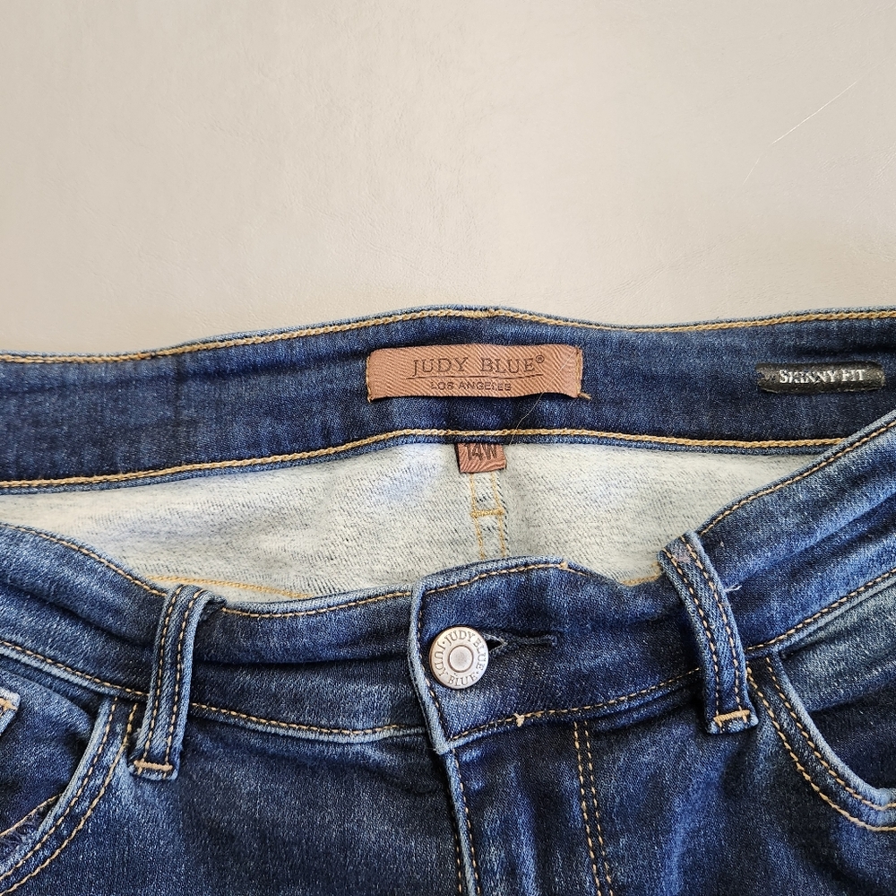 Judy Blue Dark Wash Fleece Lined Skinny Jeans